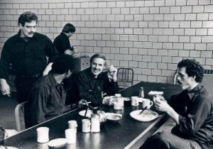 1982 meal time at the firehouse.  Can you put names to these faces? If so, post them in comments at the end of this article.