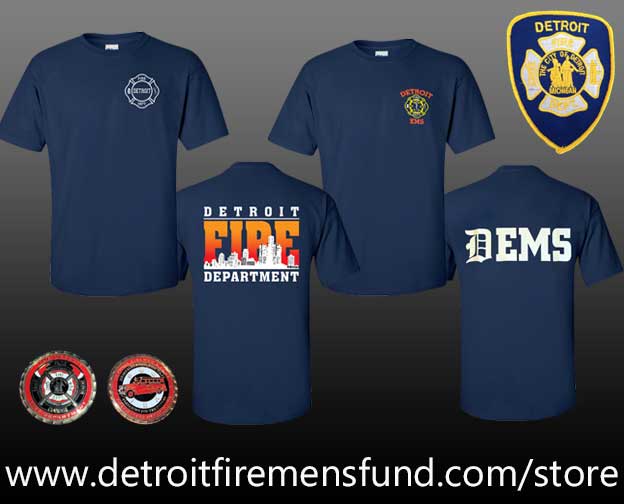 detroit fire department t shirts