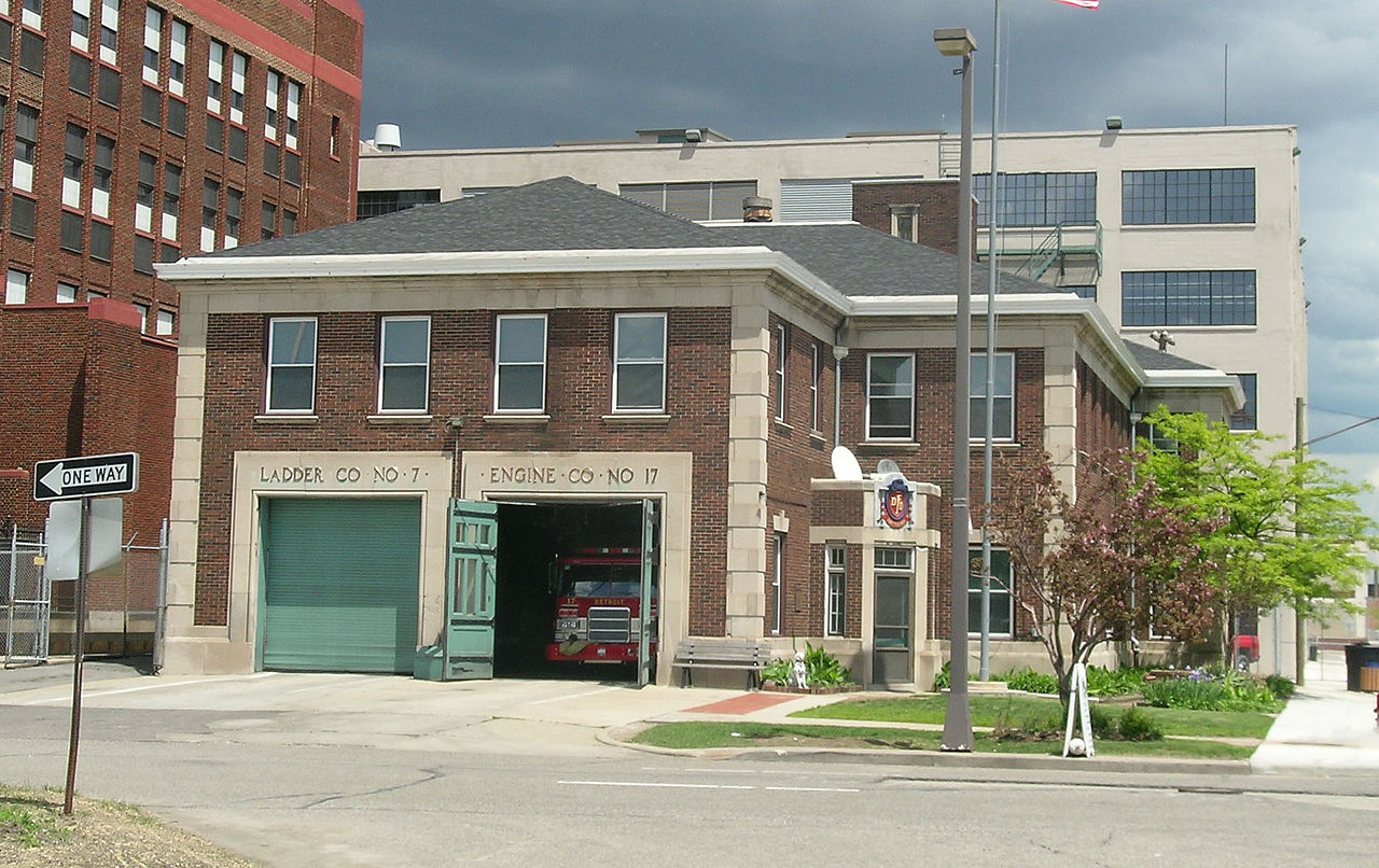 Detroit Fire Station Second Blvd. at Burroughs