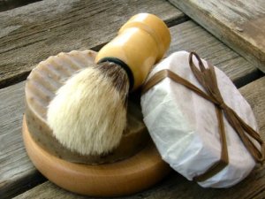 shave soap and brush