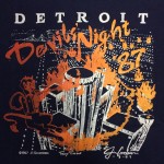 1987 Detroit Fire Department Devis Night shirt back